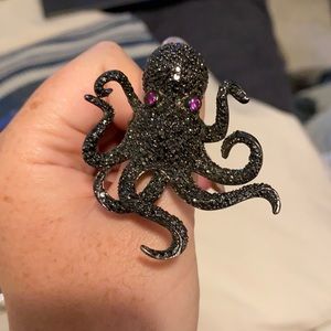 NOIR OCTOPUS RING